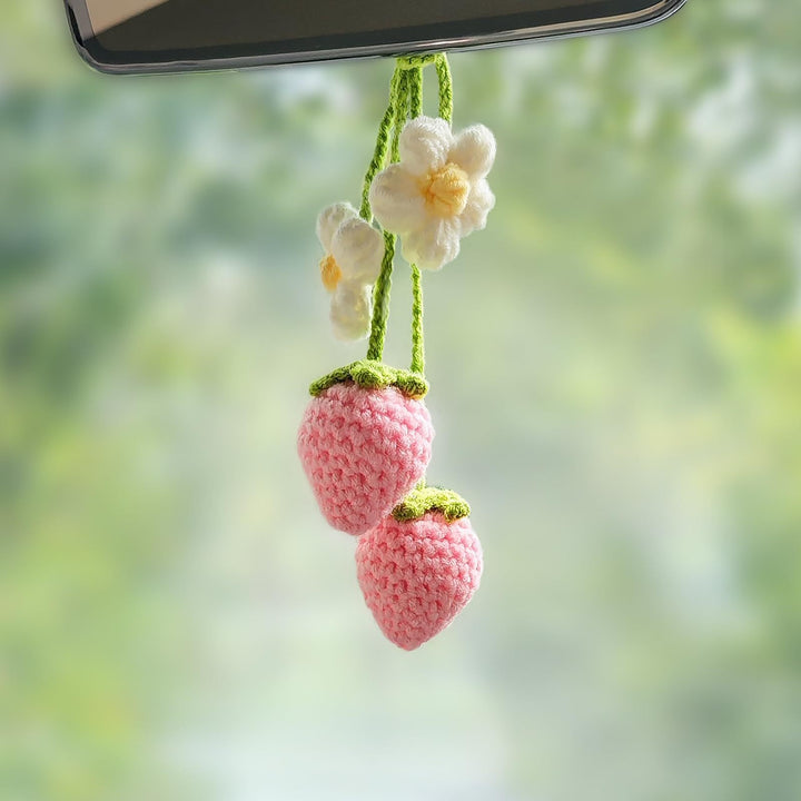 Heart-Shaped Car Rearview Mirror Charm Kalsten