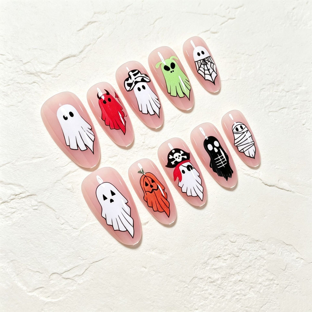 Halloween-themed Press-On Nail Art Kit Kalsten