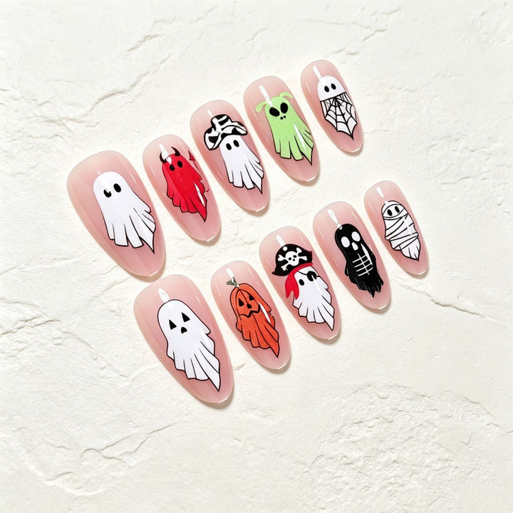 Halloween-themed Press-On Nail Art Kit Kalsten
