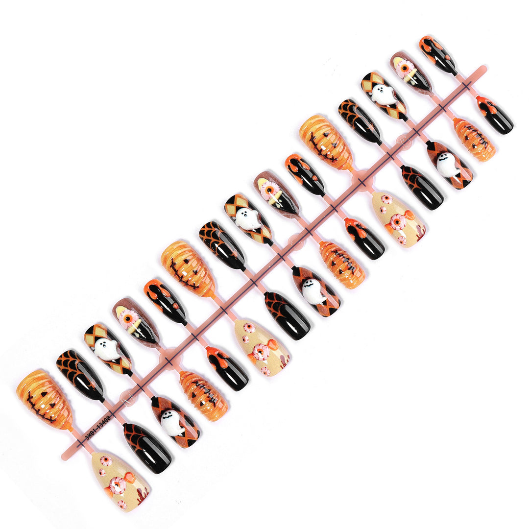 Creative nail art set with unique Halloween designs Kalsten