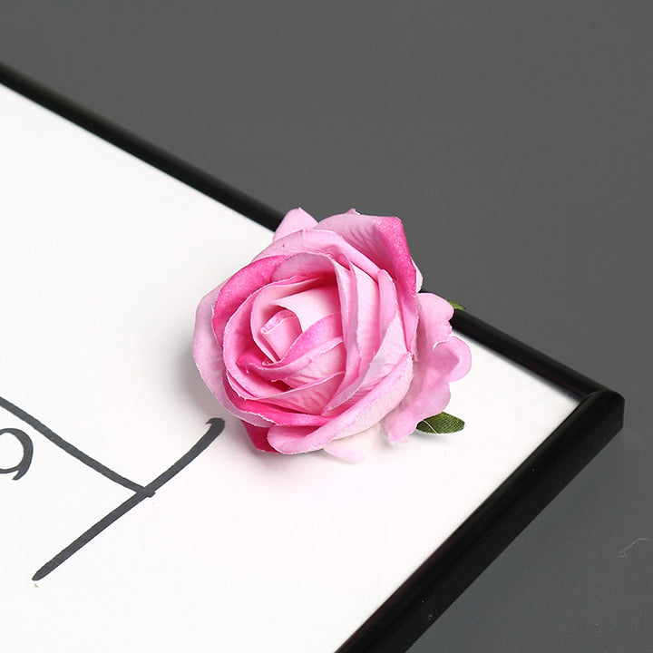 Elegant Silk Rose Pin for Decorative Use