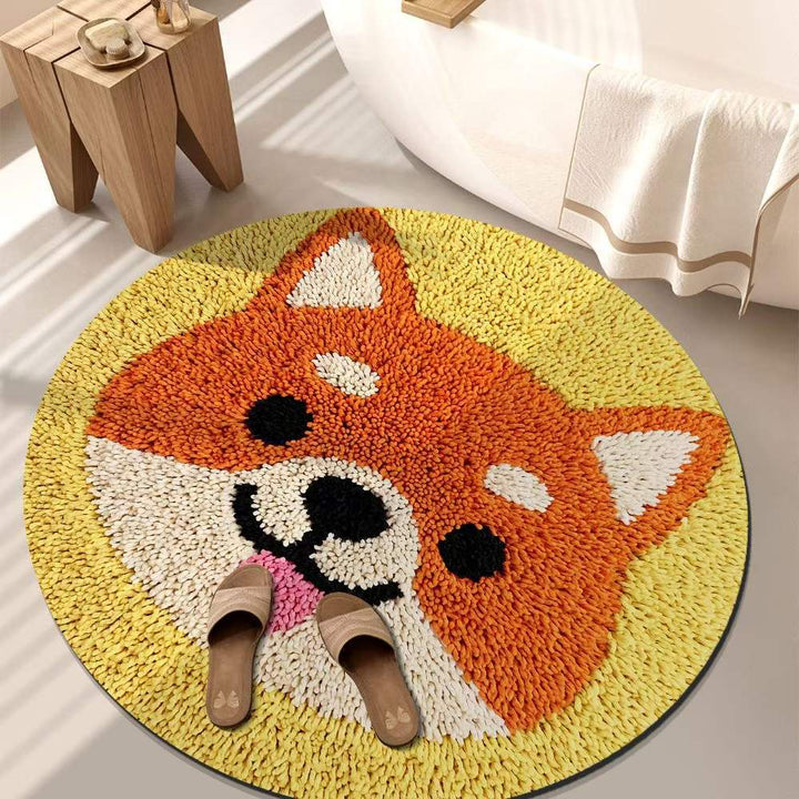 Playful Tiger-Themed Bathroom Mat Kalsten