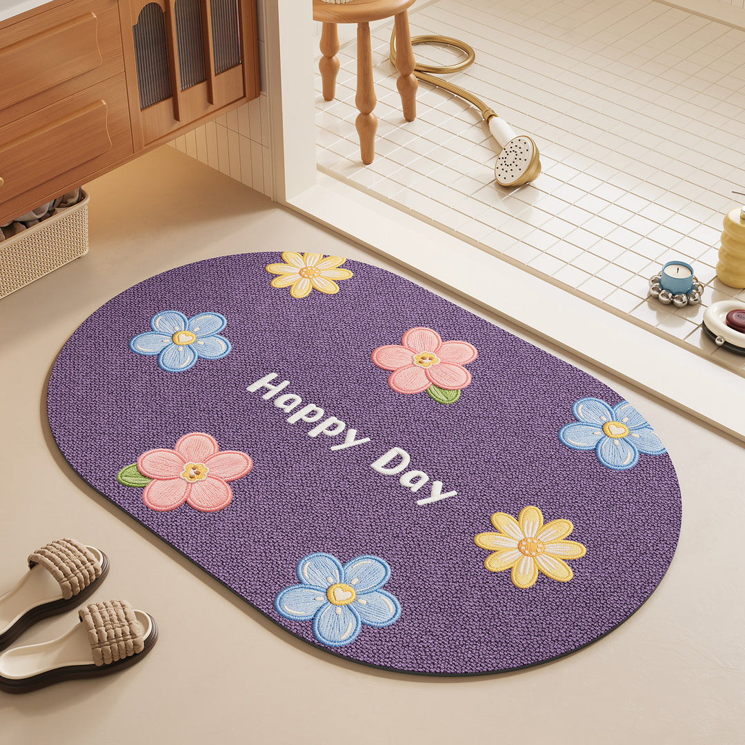 Decorative Plush Bath Mat