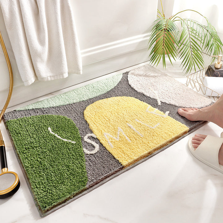 Plush Cat Theme Bath Mat