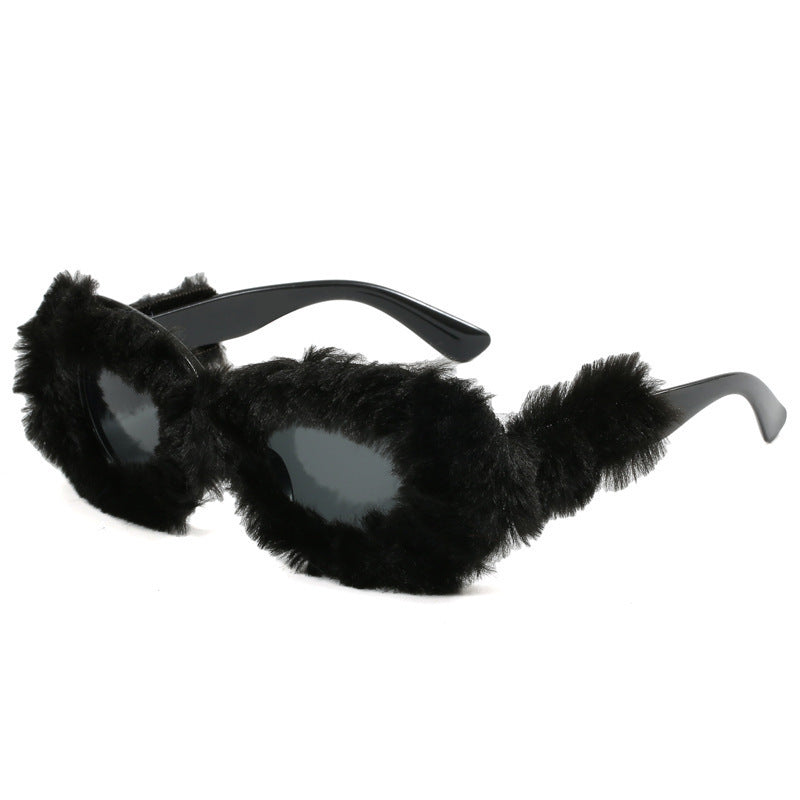 Women's fashionable sunglasses in trendy fleece design Kalsten