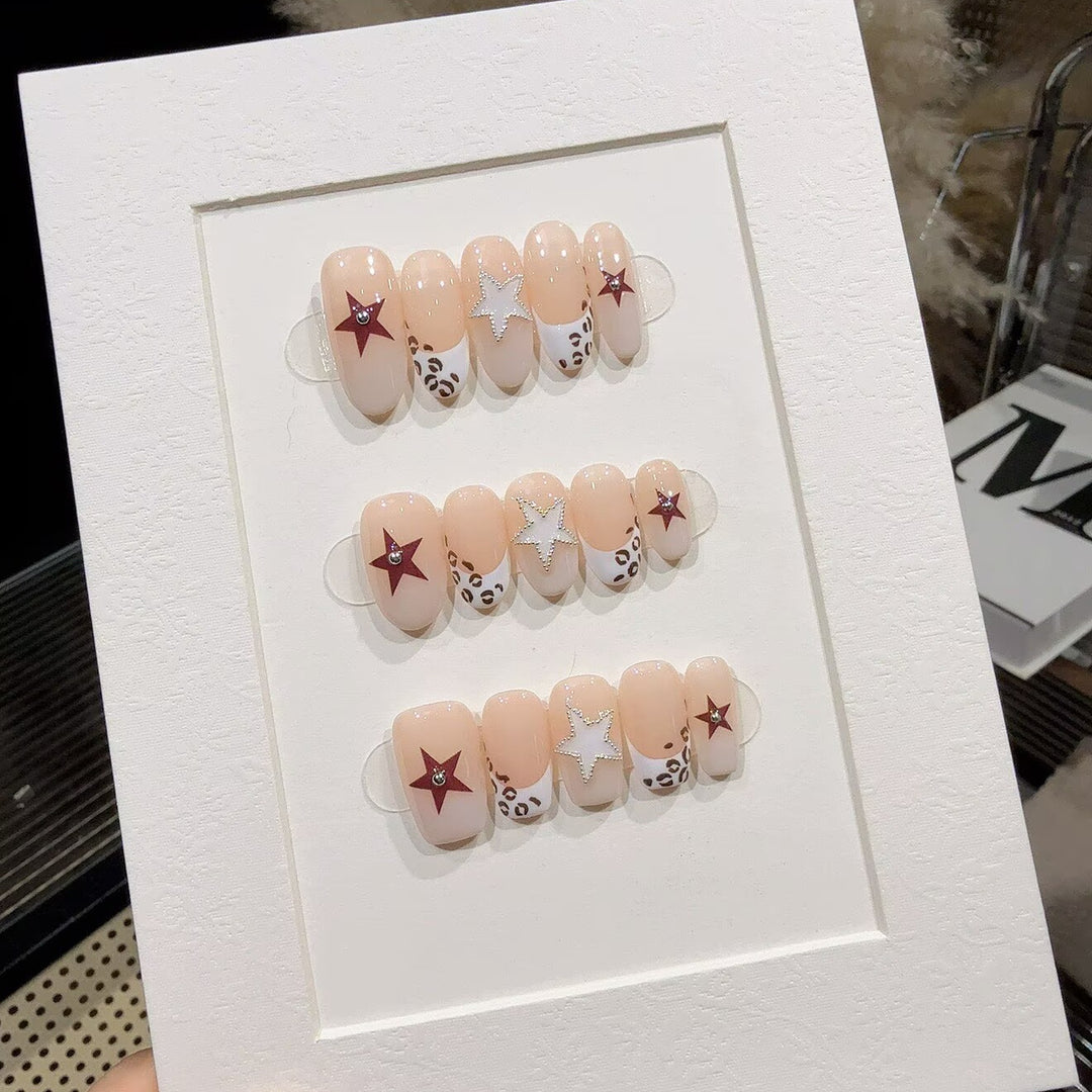 Starry Themed Press-On Nail Enhancements Kalsten