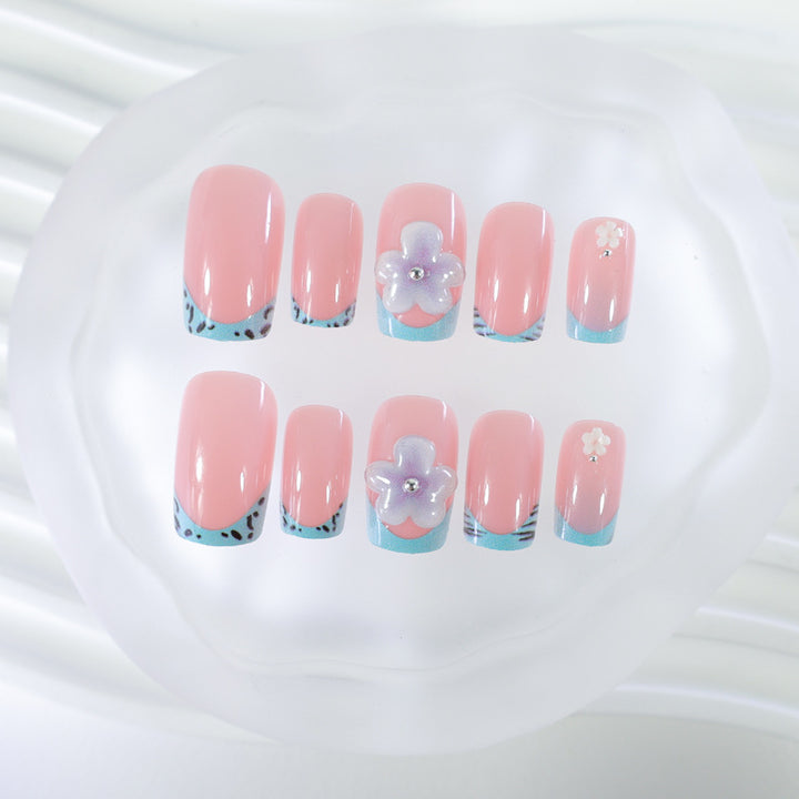 Artificial nails with floral designs Kalsten
