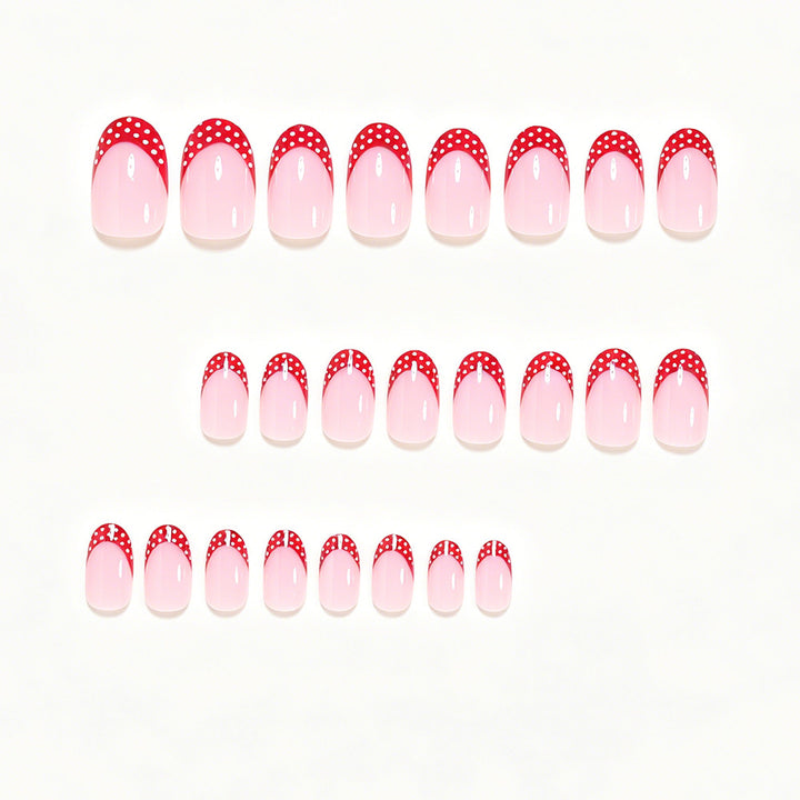 Decorative French Tip Nail Art Set Kalsten