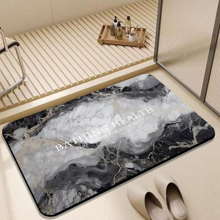 Non-Slip Marble Bath Mat