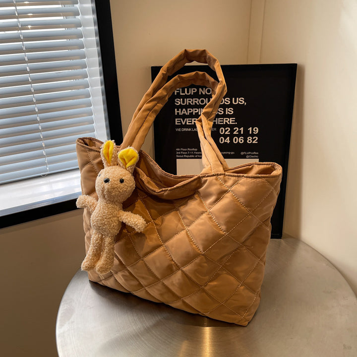 Quilted Soft Tote Bag