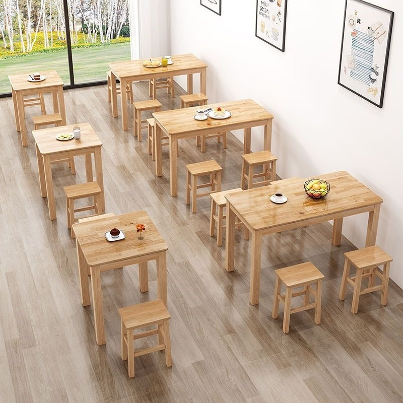 Rustic Dining Table Set Kalsten
