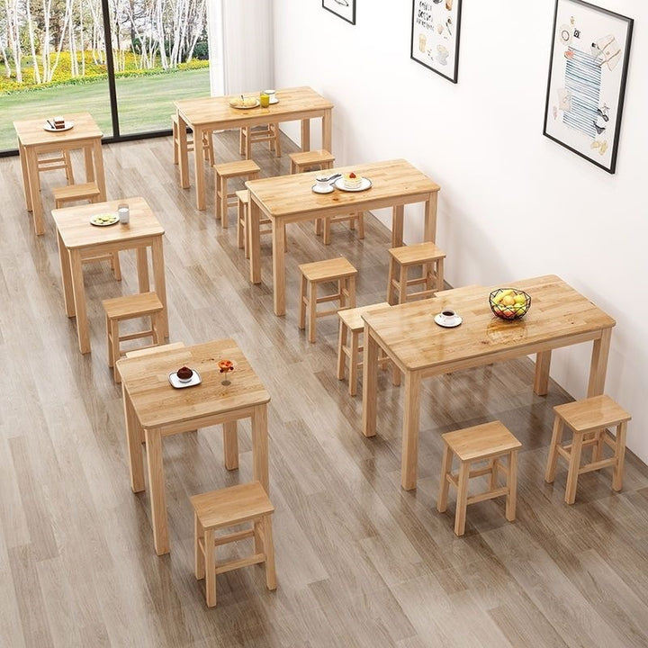 Rustic Dining Table Set Kalsten