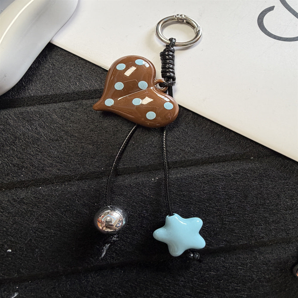 Decorative Heart-Shaped Keychain Kalsten