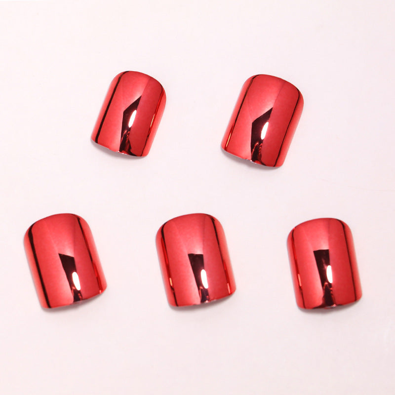Glossy Metallic Press-On Nail Set Kalsten