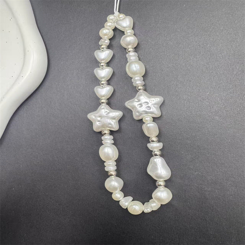 Elegant Star and Heart Beaded Necklace Kalsten