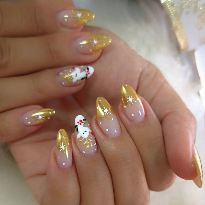 Decorative Glitter Stiletto Nail Art Extensions Kalsten