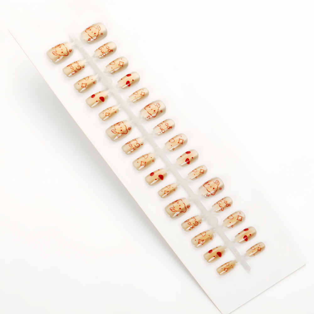 Creative animal motif artificial nails Kalsten