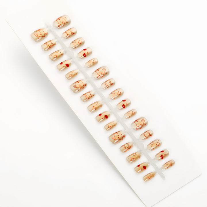 Creative animal motif artificial nails Kalsten