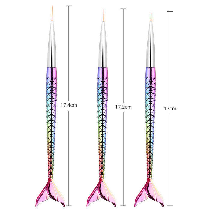 Mermaid Tail Nail Art Brushes Kalsten