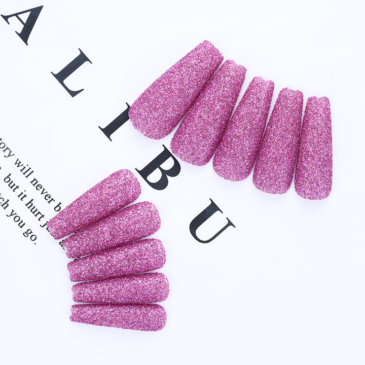 High-quality artificial nails with glitter effects Kalsten