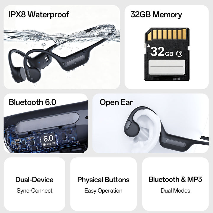 Bluetooth Bone Conduction Headphones Kalsten
