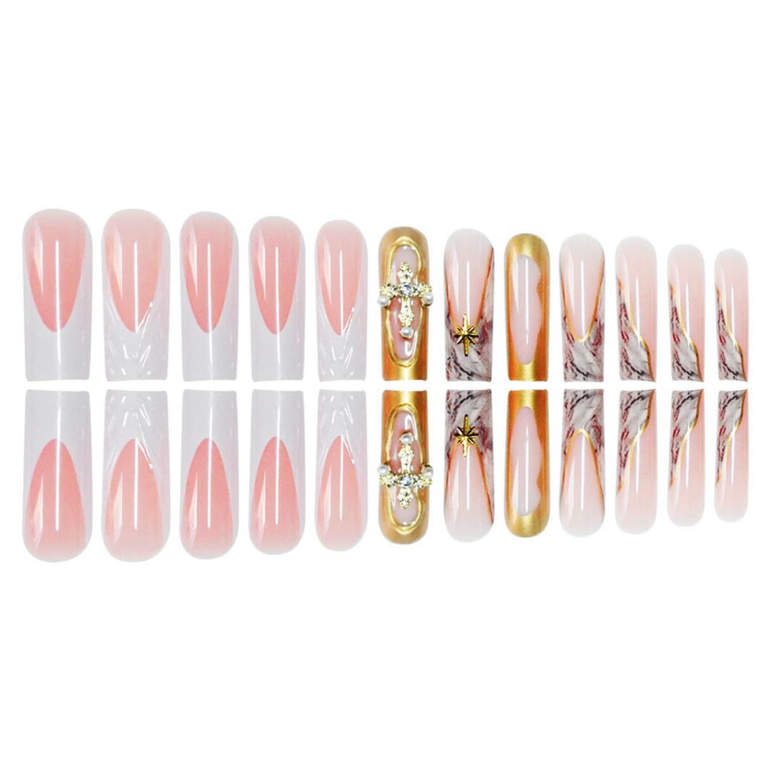 Decorative Long Press-On Nail Art Kalsten