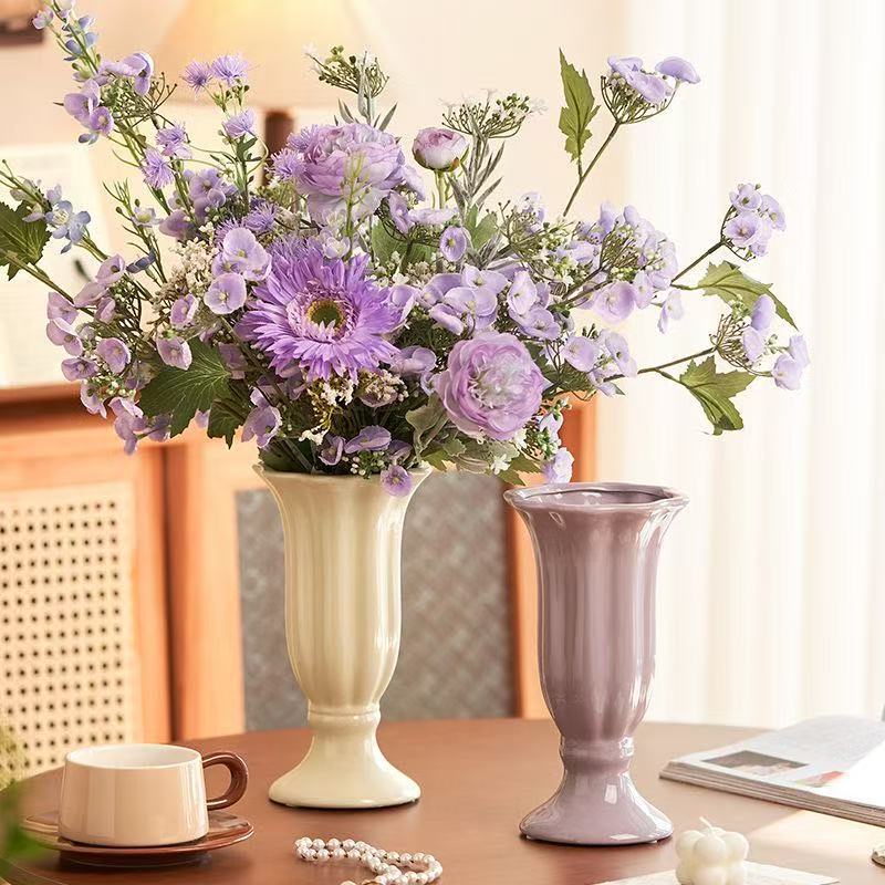Elegant Floral Ceramic Vase