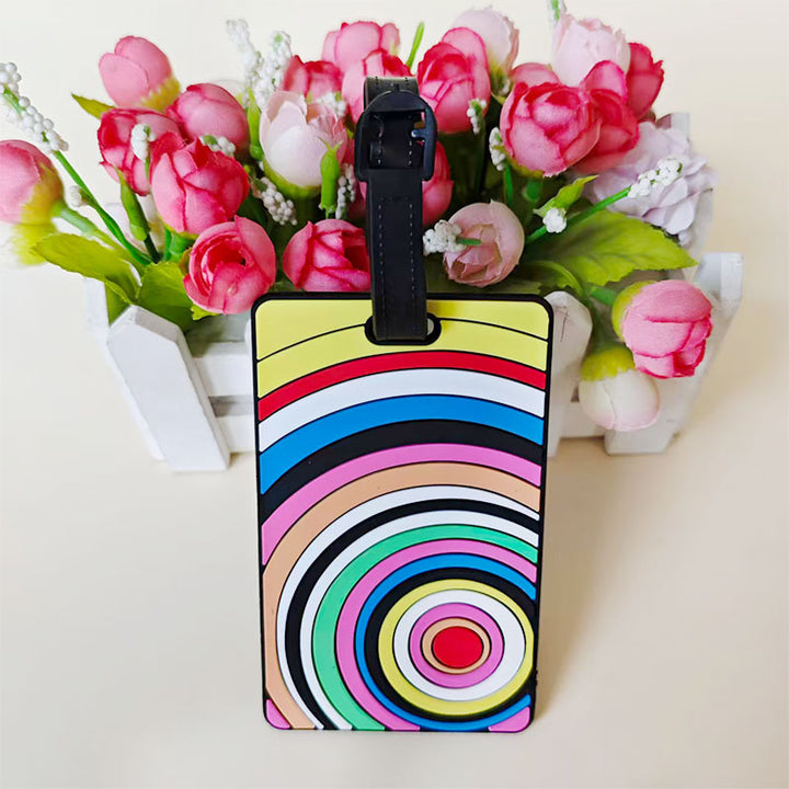 Unisex luggage tag in creative rainbow design Kalsten