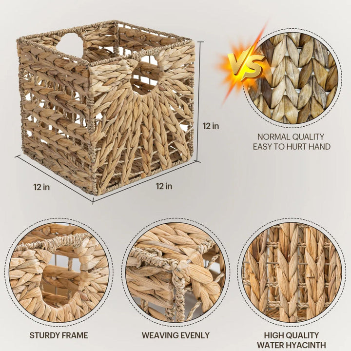 Premium Water Hyacinth Storage Basket Kalsten