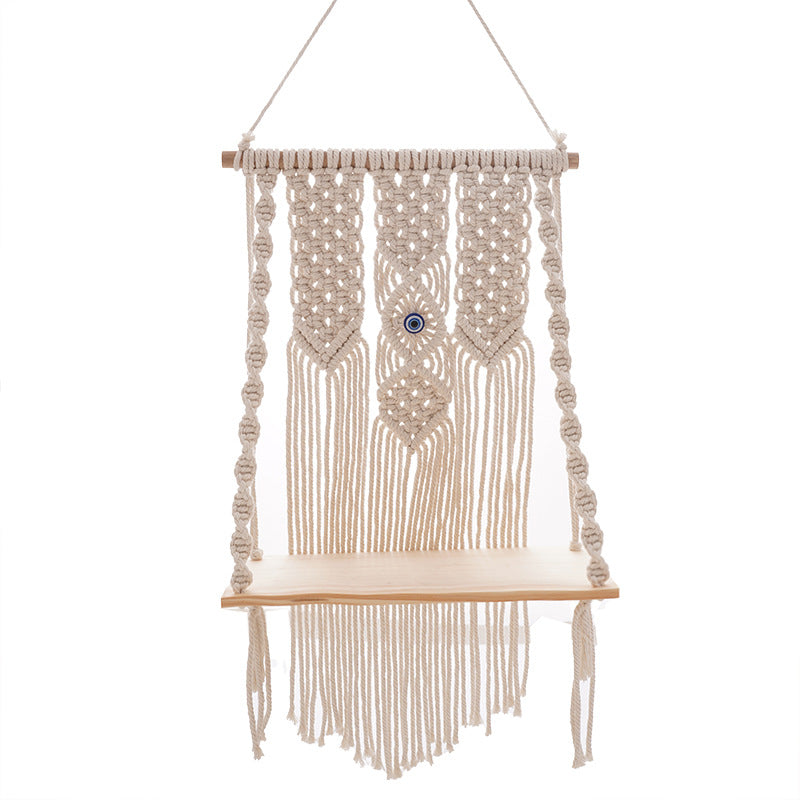 Macrame Decorative Wall Shelf Kalsten