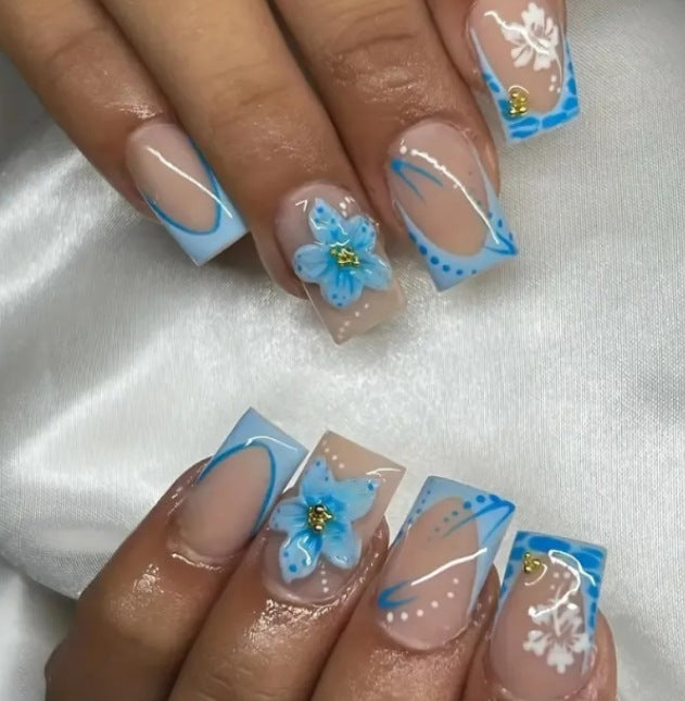 Elegant Long Acrylic Nail Extensions Kalsten