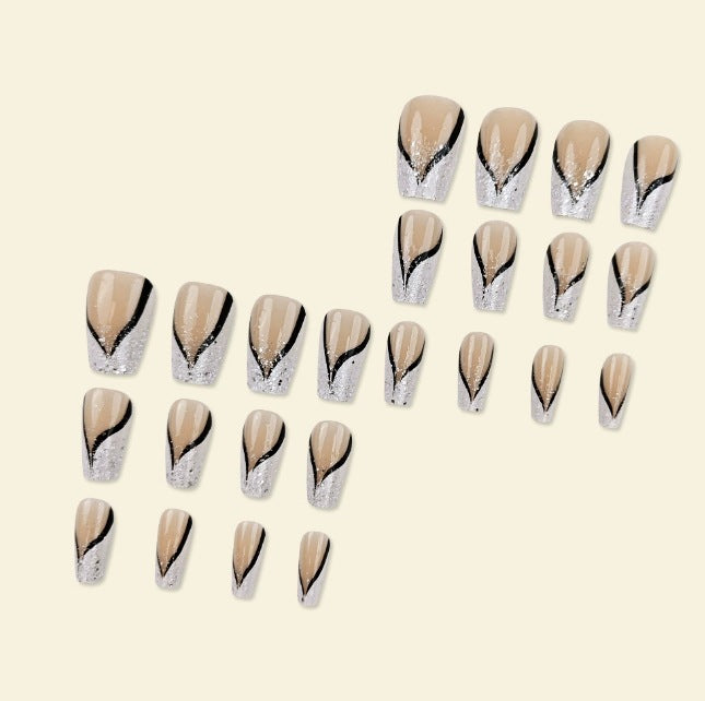 Artistic Long Coffin Nail Enhancements Kalsten