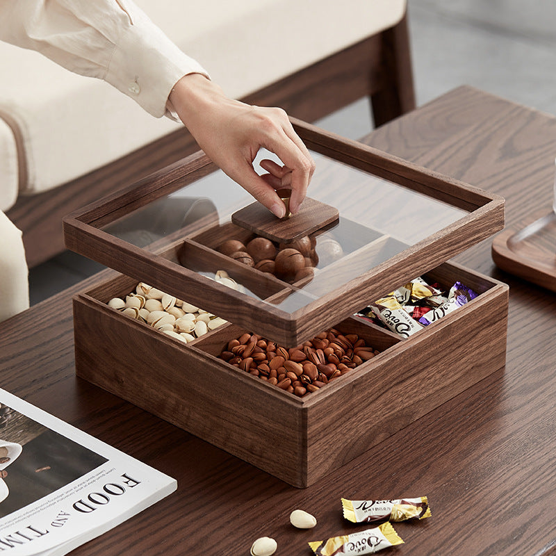 Elegant Wooden Snack Storage Kalsten