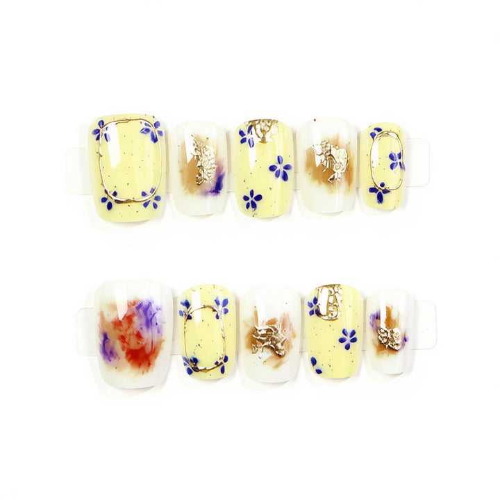 Floral Decorative Press-On Nail Art Set Kalsten