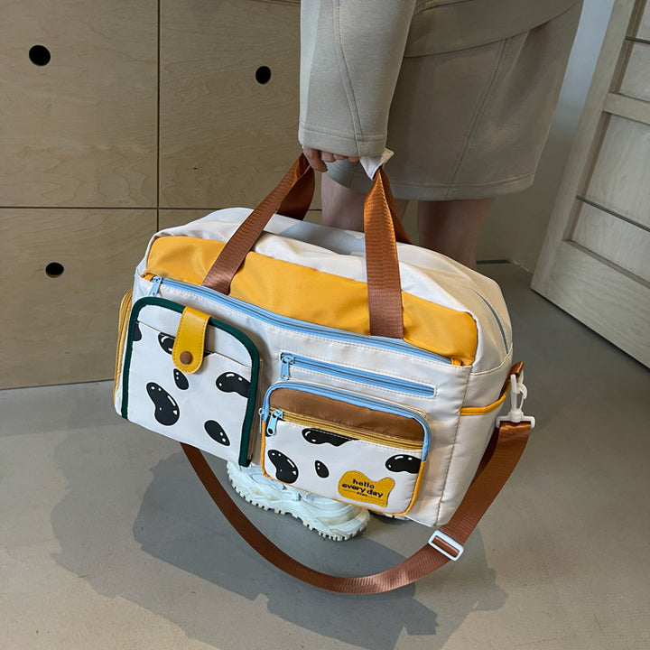 Playful Patterned Travel Duffle Bag Kalsten