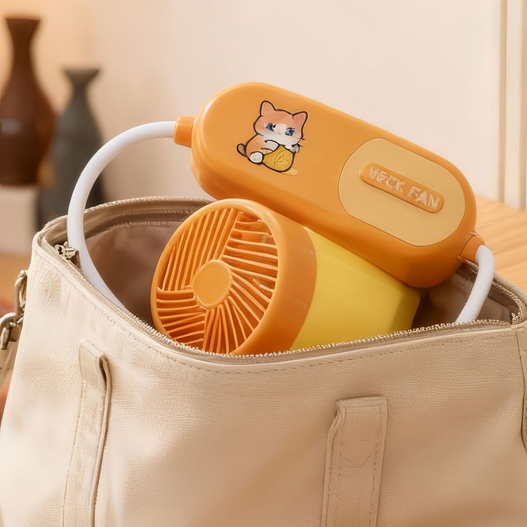 Women Portable Neck Fan with Flexible Design and Powerful Air Circulation Kalsten