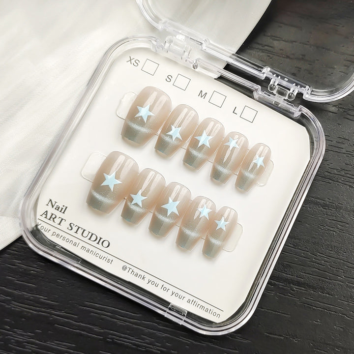 Artificial nails with Elegant Ombre Design Kalsten