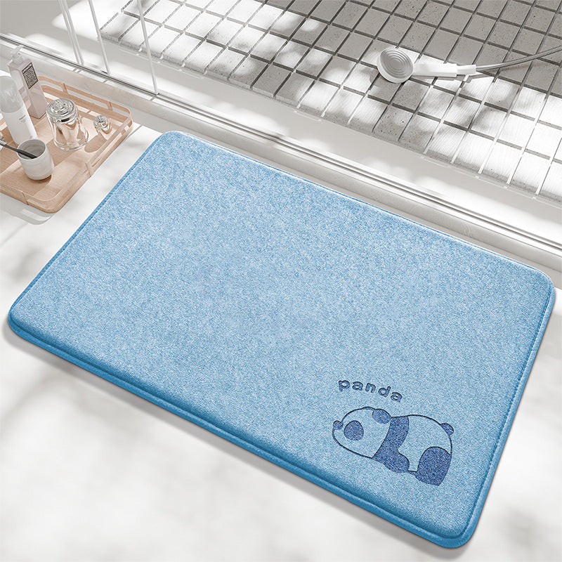 Playful Bunny Design Bath Mat Kalsten
