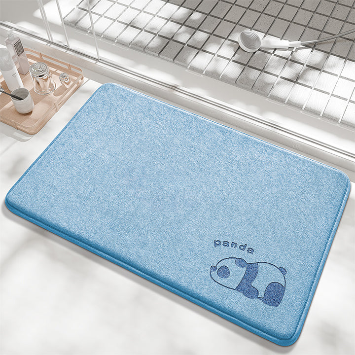 Playful Bunny Design Bath Mat Kalsten