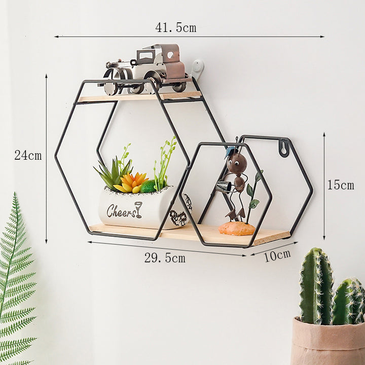 Hexagonal Floating Plant Shelf