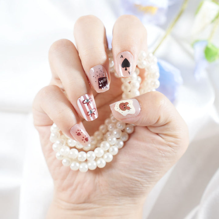 Playful Themed Press-On Nail Set Kalsten
