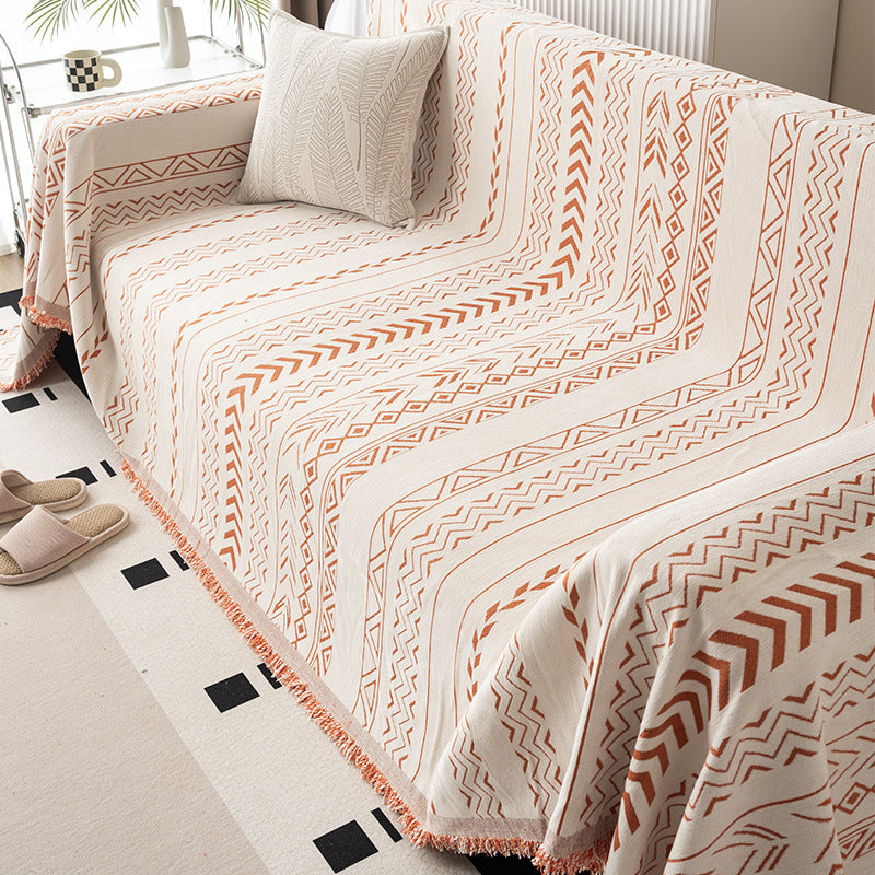 Geometric Pattern Sofa Blanket