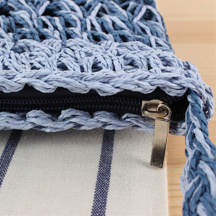 Hand-knotted crossbody bag with innovative fabric Kalsten