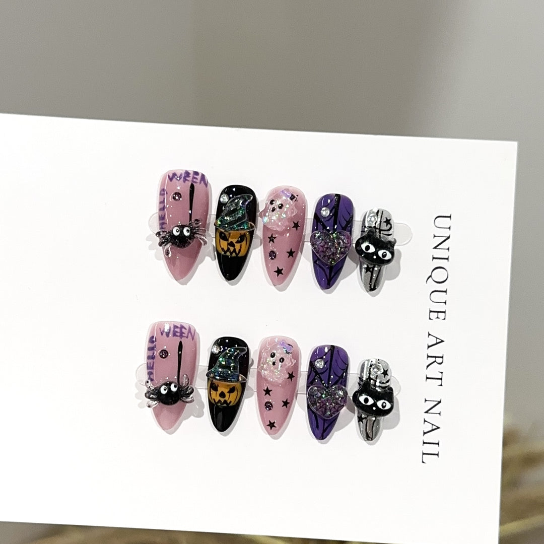 Halloween-Themed Press-On Nail Set