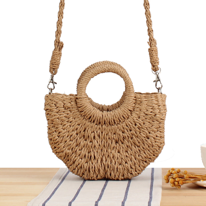 Shoulder Bag Made of Hand-Woven Basketry Kalsten