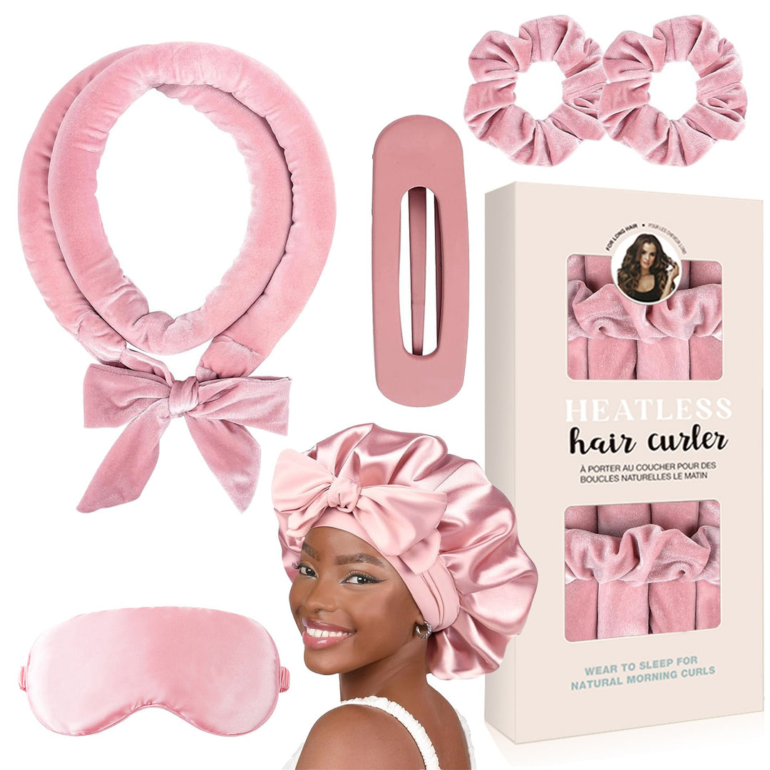 Heatless Satin Hair Curling Set