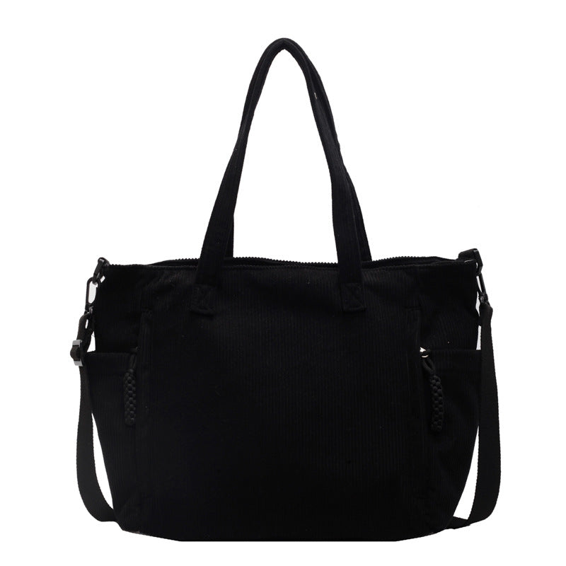 Multi-Pocket Canvas Tote Bag Kalsten