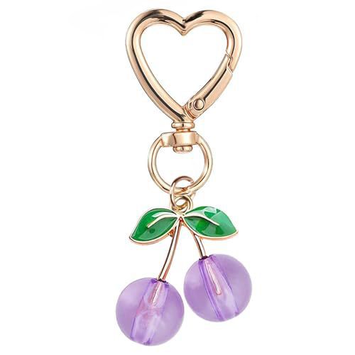 Decorative Cherry Charm Keychain Kalsten
