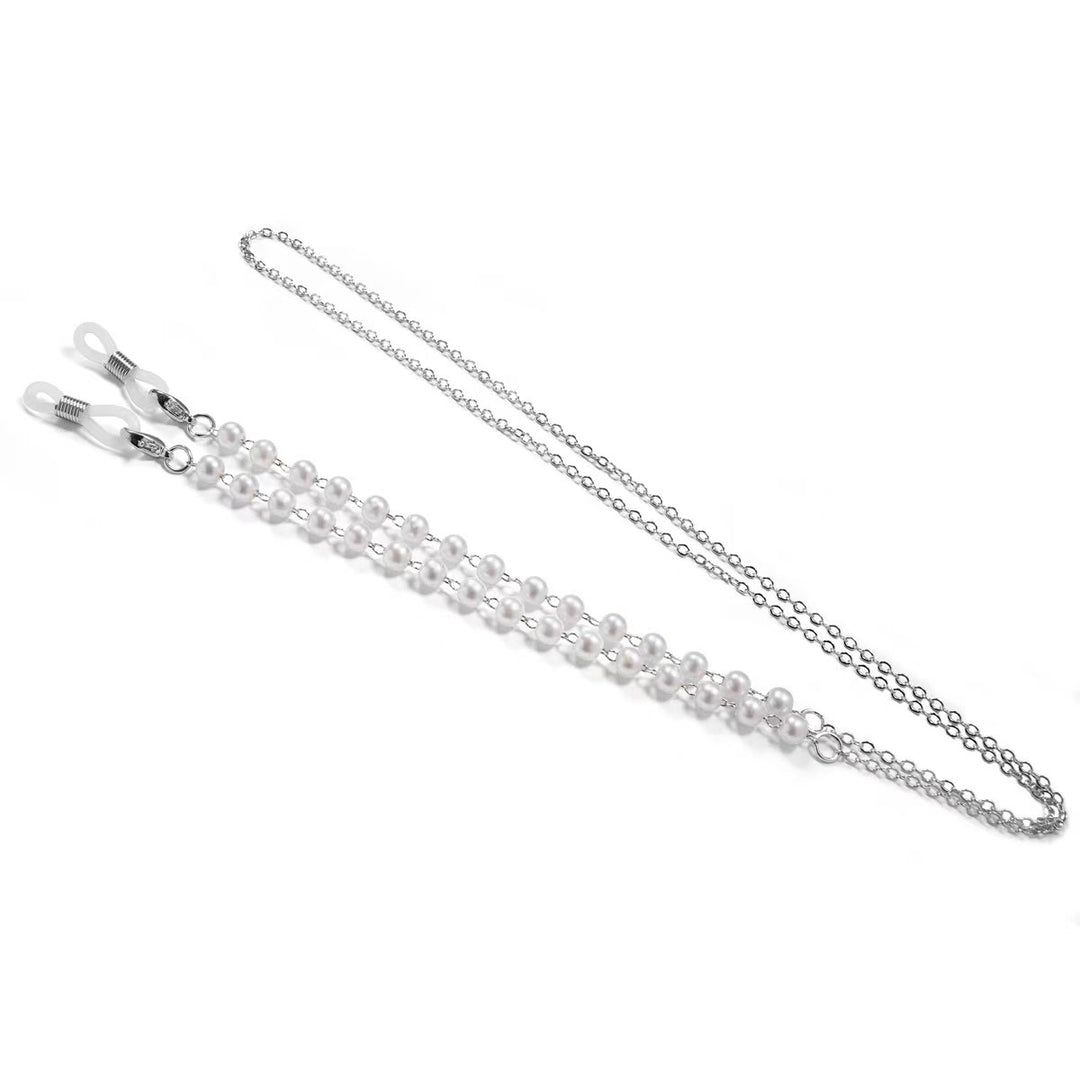 Elegant Pearl-Embellished Eyewear Chain Kalsten