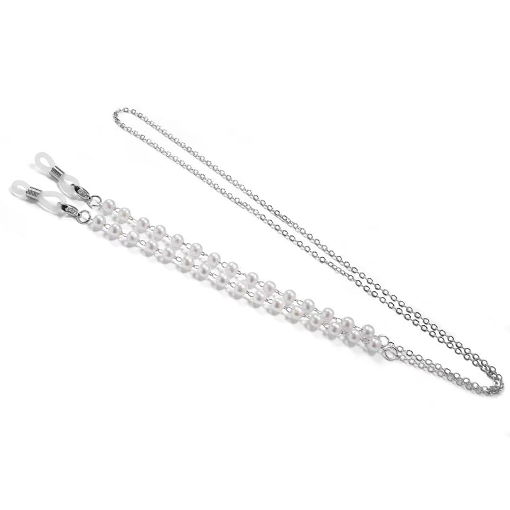 Elegant Pearl-Embellished Eyewear Chain Kalsten